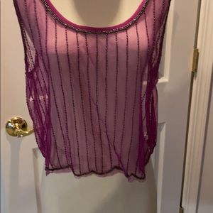 Beaded Sheer Purple
